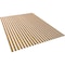 Ekena Millwork 94H x 3/8T Adjustable Wood Slat Wall Panel Kit w/ 2W Slats, Maple contains 22 Slats SWW66X94X0375MA - alternate 3